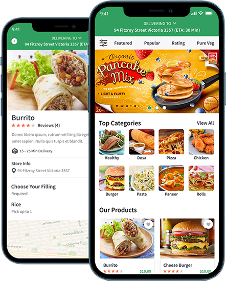food delivery app screen1